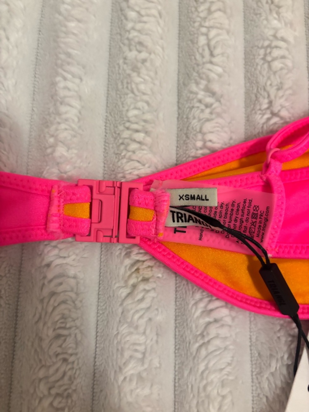 triangl swimwear Two-Tone Pink & Orange Bikini Set brand new - Picture 4 of 7